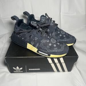 NWOB adidas NMD R1 Paisley x Neighborhood Paisley Navy GY4158 Men's Size 10